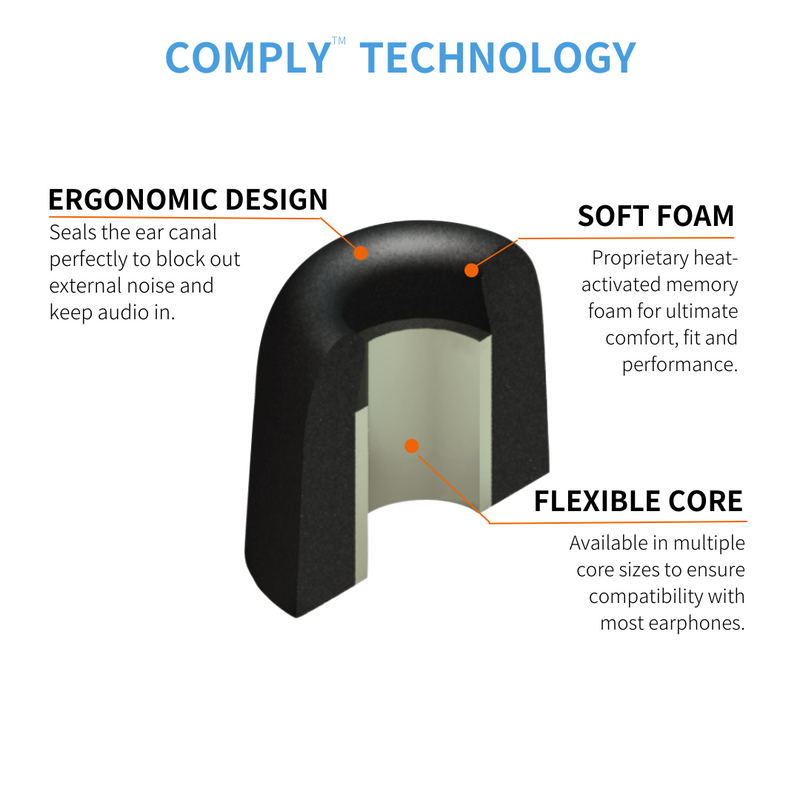 Comply™ 100 Series Foam Replacement Ear Tips 